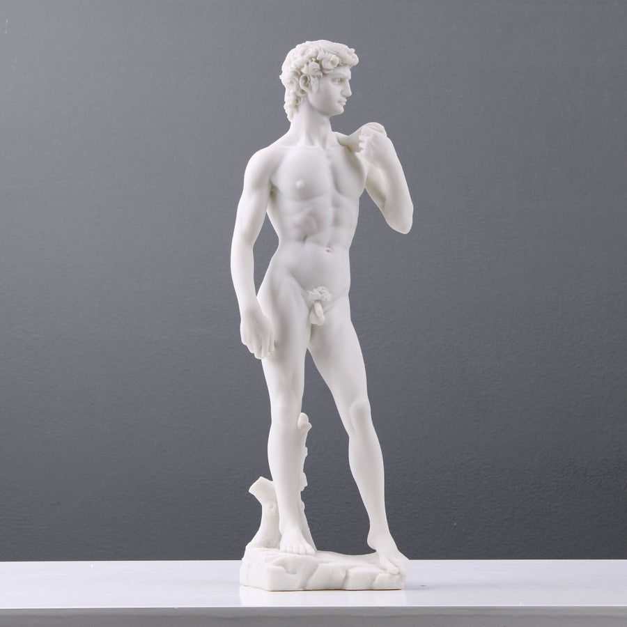 David von Michelangelo (Weiße Skulptur)