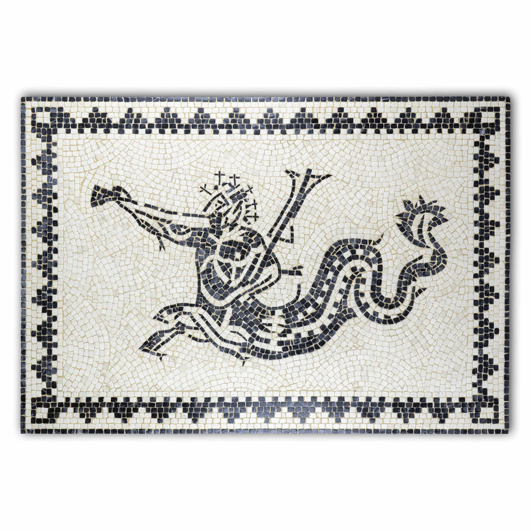 Meereskentaur (Ichthyokentaur) Marmor-Mosaik