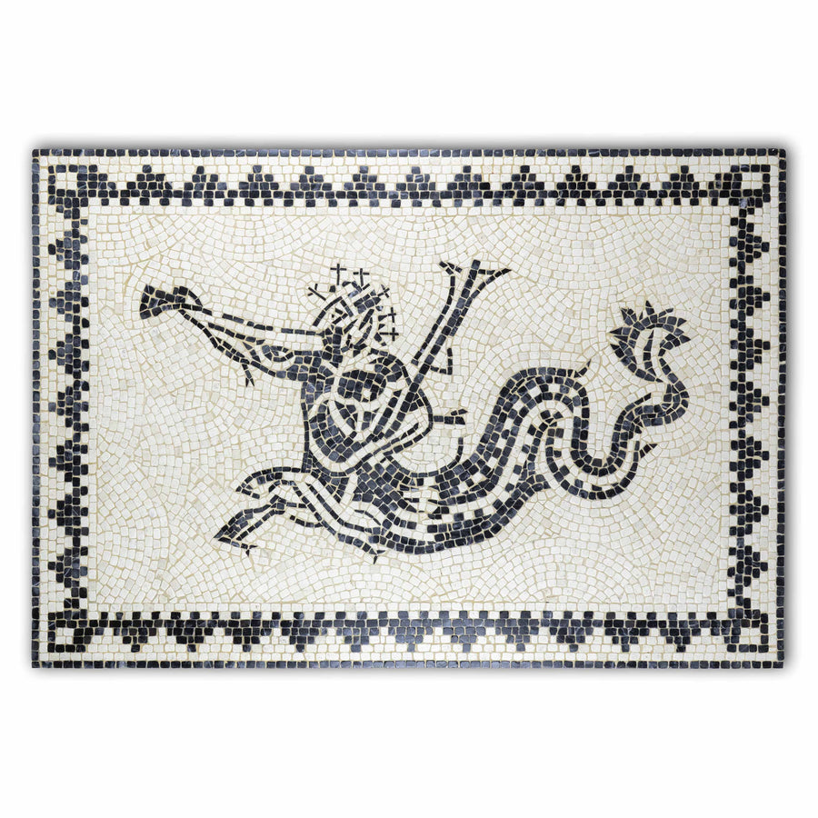 Meereskentaur (Ichthyokentaur) Marmor-Mosaik