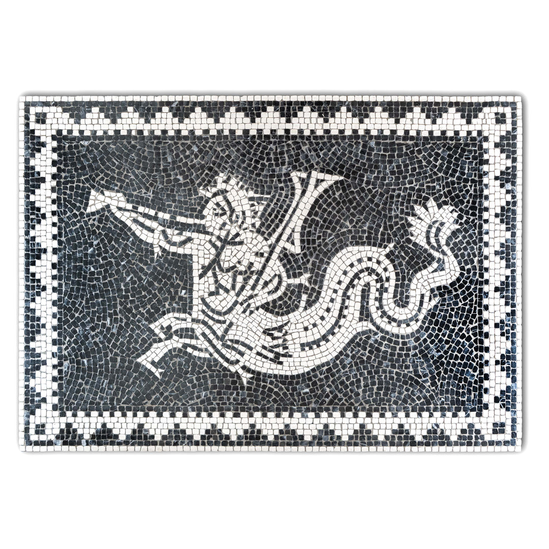 Meereskentaur (Ichthyokentaur) Marmor-Mosaik