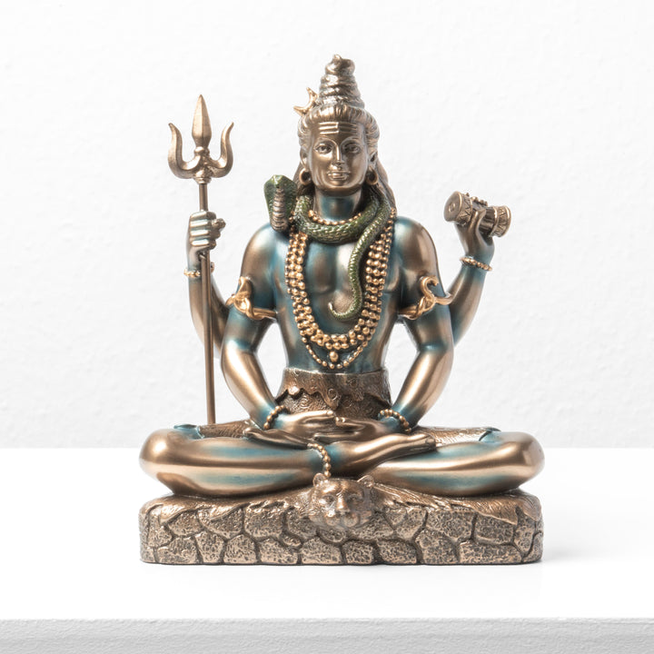 Shiva Indischer Gott Skulptur (Kaltguss-Bronze)