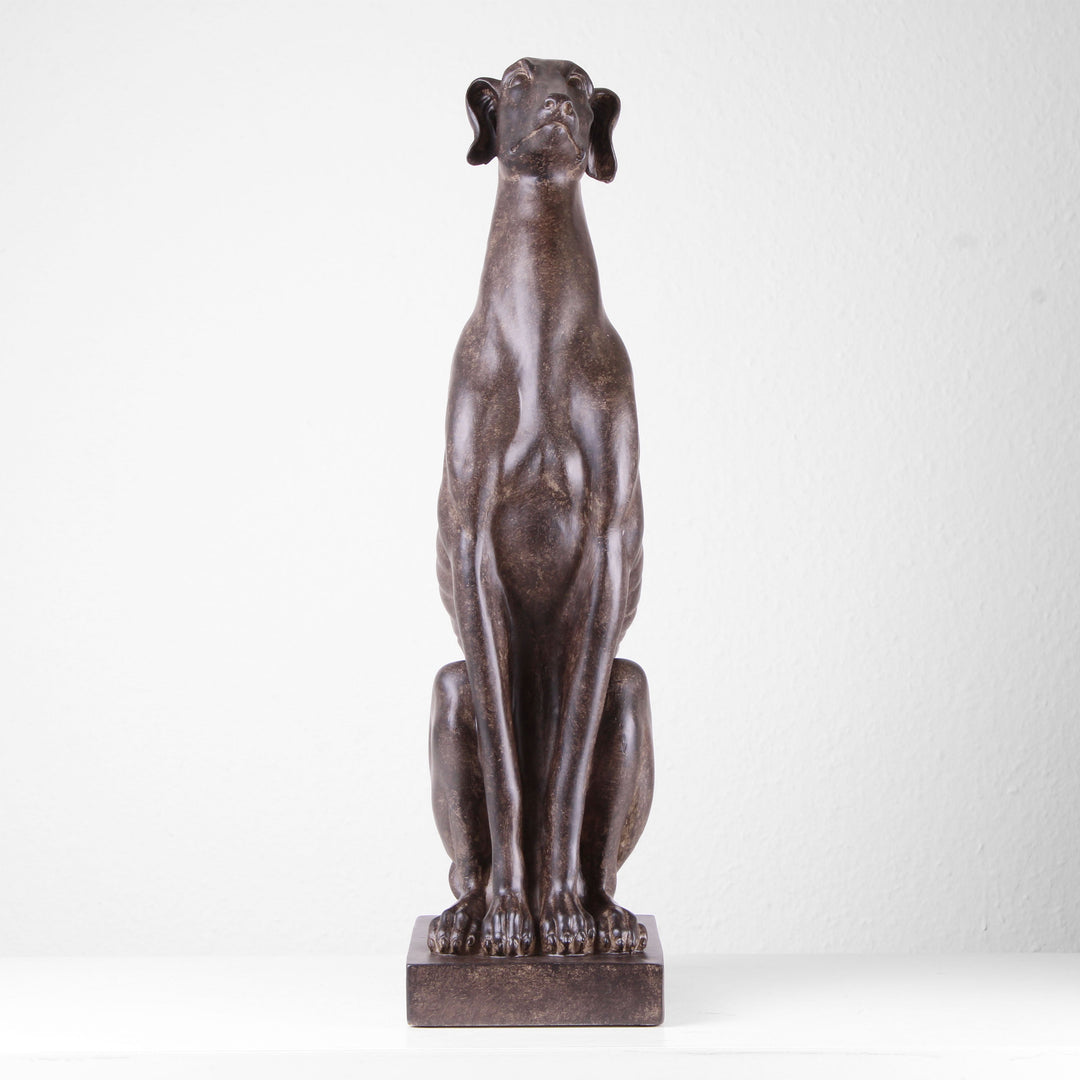 Sitzender Hund Statue (Kunstharz)
