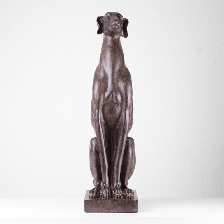 Sitzender Hund Statue (Kunstharz)