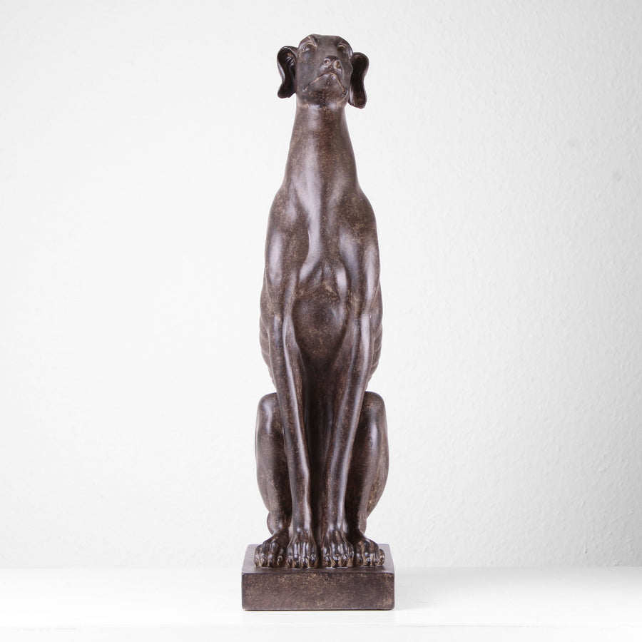 Sitzender Hund Statue (Kunstharz)