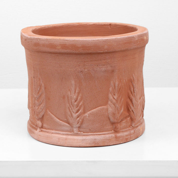 Kleine Runde Terrakotta Vase