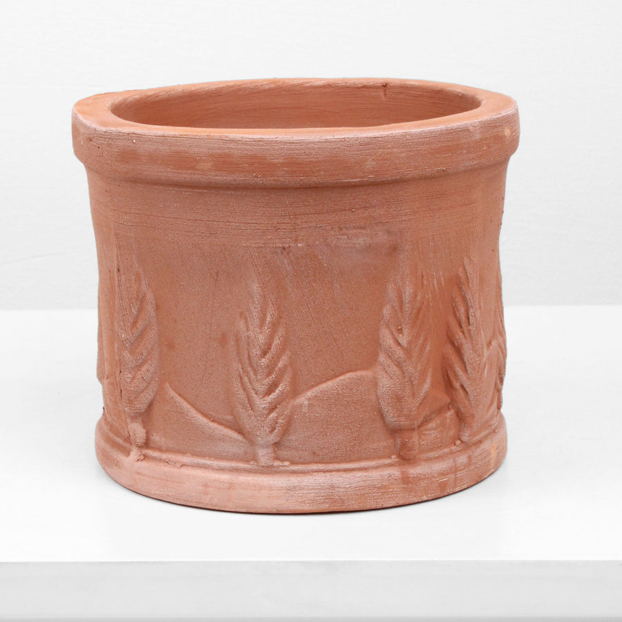 Kleine Runde Terrakotta Vase