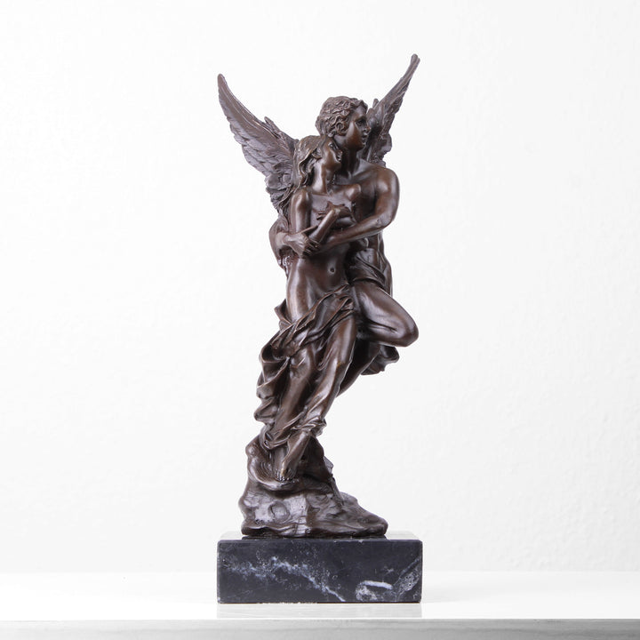 Amor und Psyche Statue (Liebespaar, Bronze, Wachsguss)
