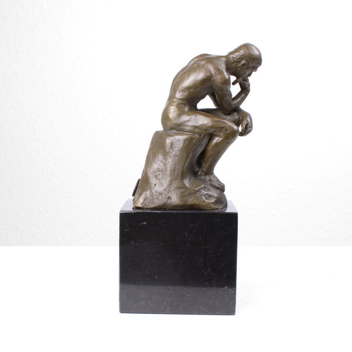 Der Denker – Skulptur nach Rodin (Bronze, Wachsguss)