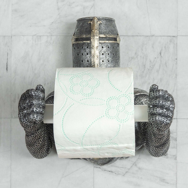 Templerritter Toilettenpapierhalter (Harz Skulptur)