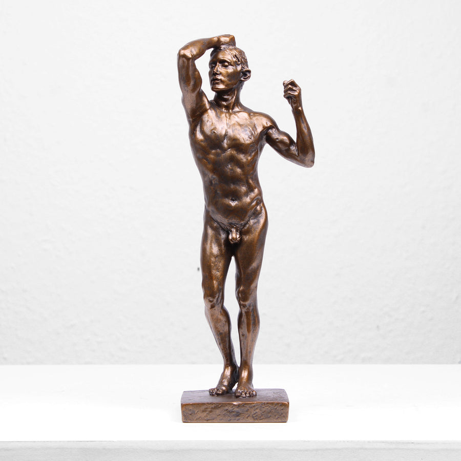 Das Bronzezeitalter Statue von Rodin (Bronzierte Skulptur aus Kunstharz)