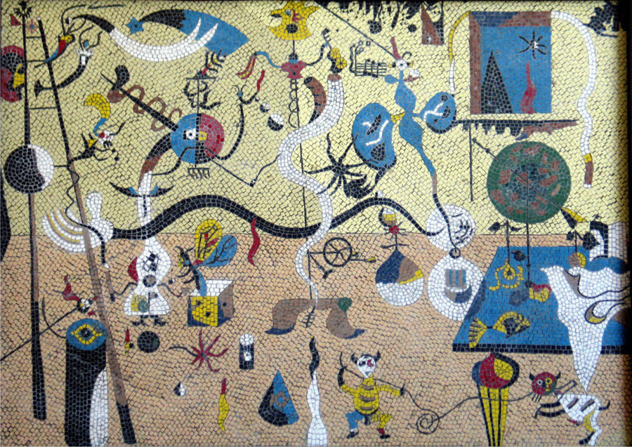 Der Karneval Zeitgenössisches Marmor-Mosaik