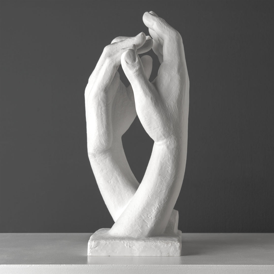 Statue der Kathedralenhand von Rodin (Gross, Weiss)