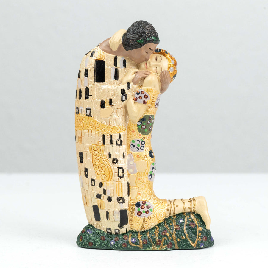 Der Kuss Skulptur von Klimt (Klein, Liebespaar Statue)