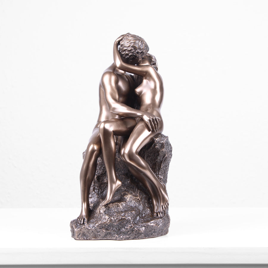 Der Kuss Skulptur von Rodin (Kaltguss-Bronze Statue)