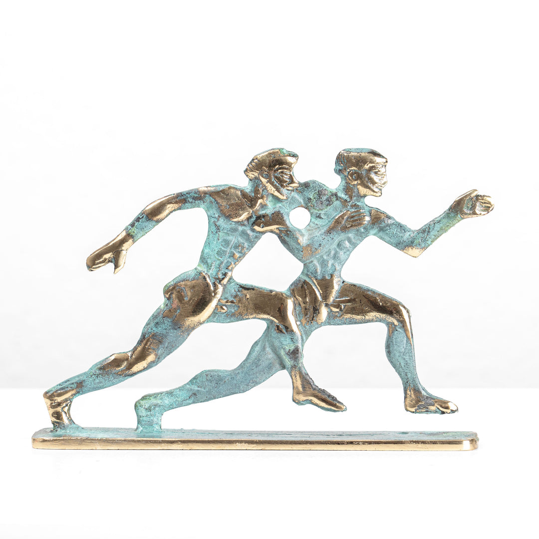 Die Wettläufer (Messingskulptur)