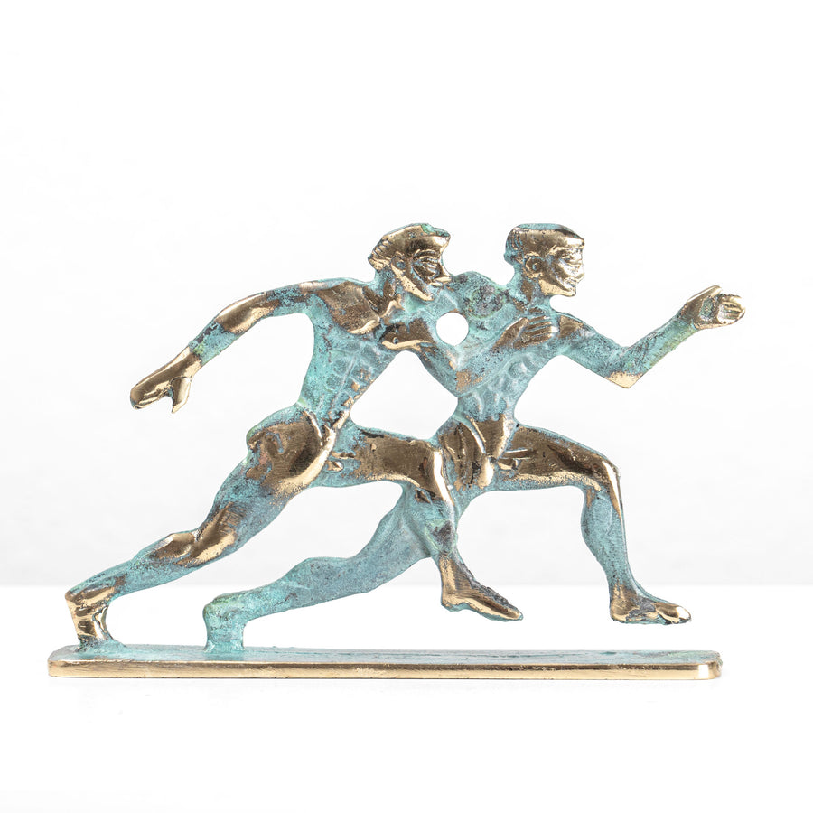 Die Wettläufer (Messingskulptur)