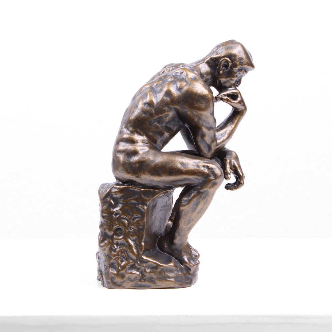 Der Denker Statue von Rodin (Bronzierte Skulptur aus Kunstharz)