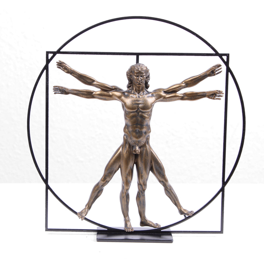 Der vitruvianische Mensch Skulptur (Körper Statue von Da Vinci)