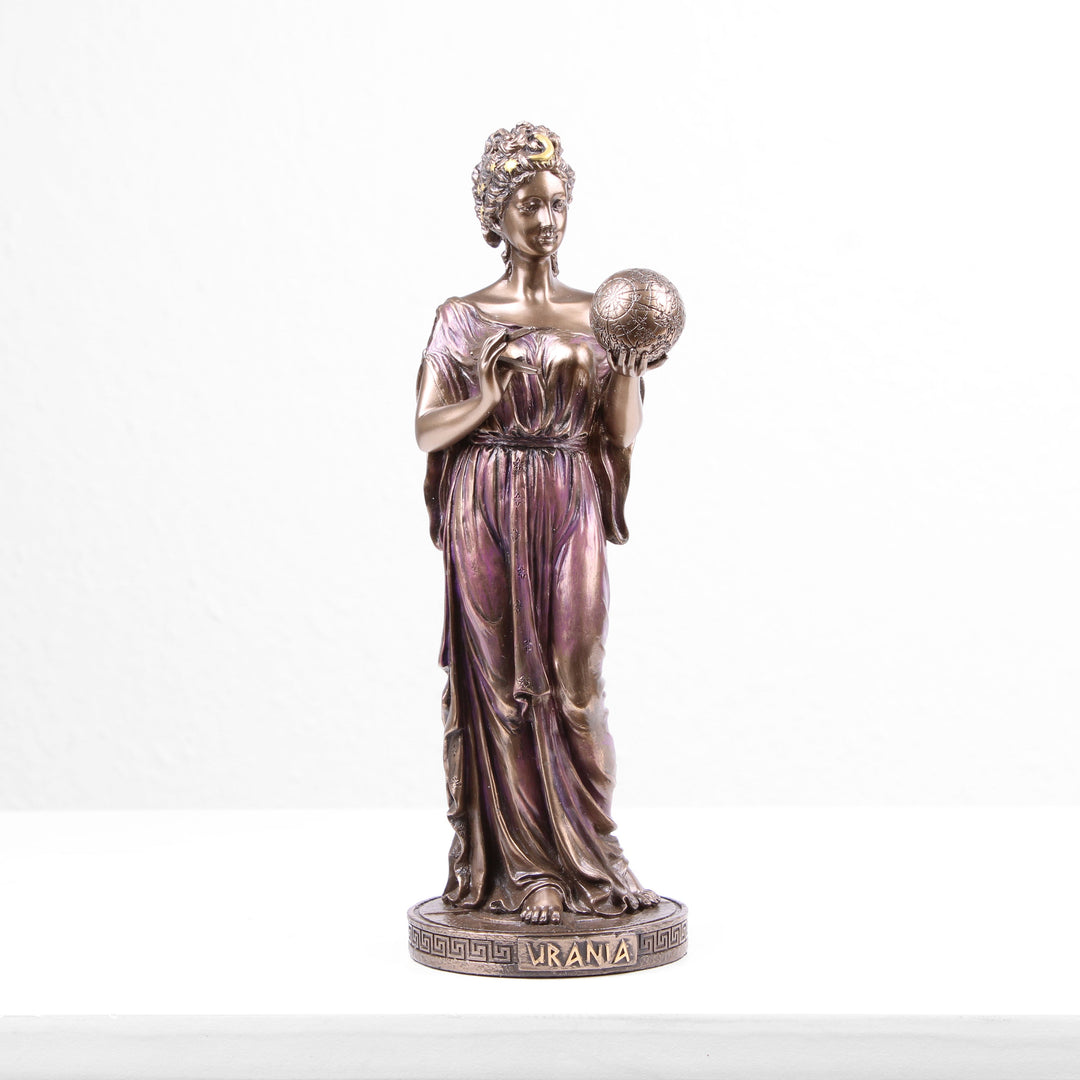 Urania Griechische Goettin Statue (Kaltguss-Bronze Skulptur)