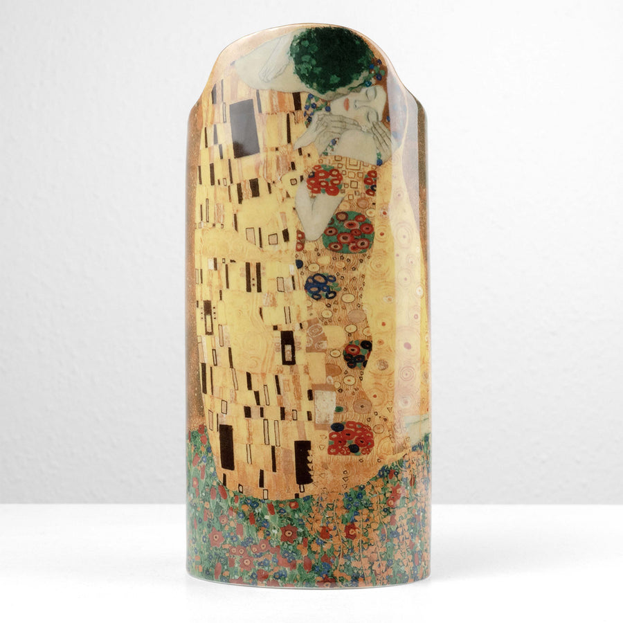 Keramikvase „Der Kuss von Klimt“