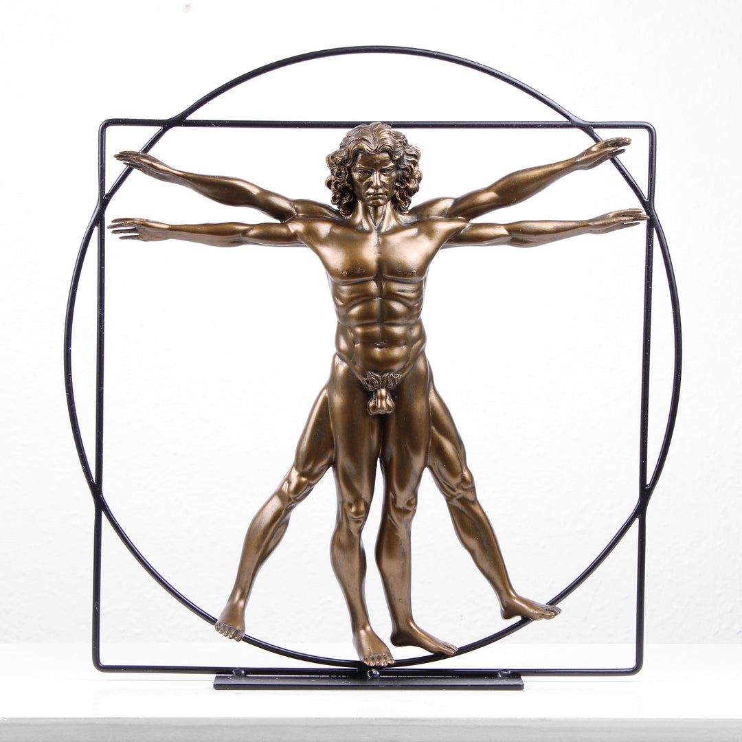 Der vitruvianische Mensch Statue (Körper Skulptur von Da Vinci) – Groß