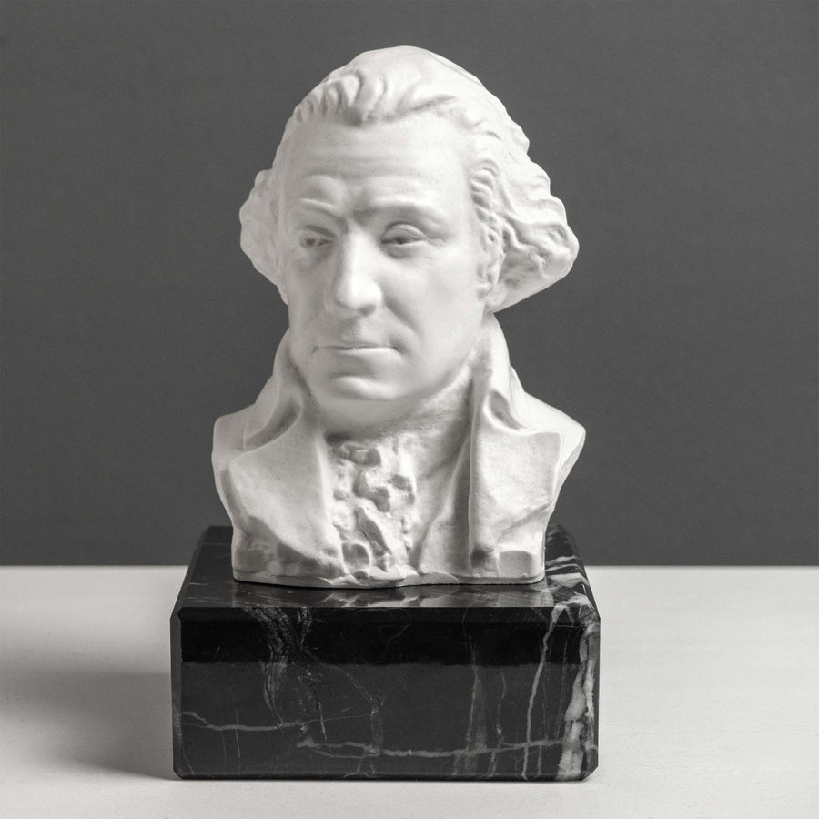 Washington Büste mit schwarzem Marmorsockel