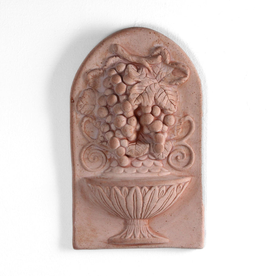 Weintrauben Terrakotta Basrelief