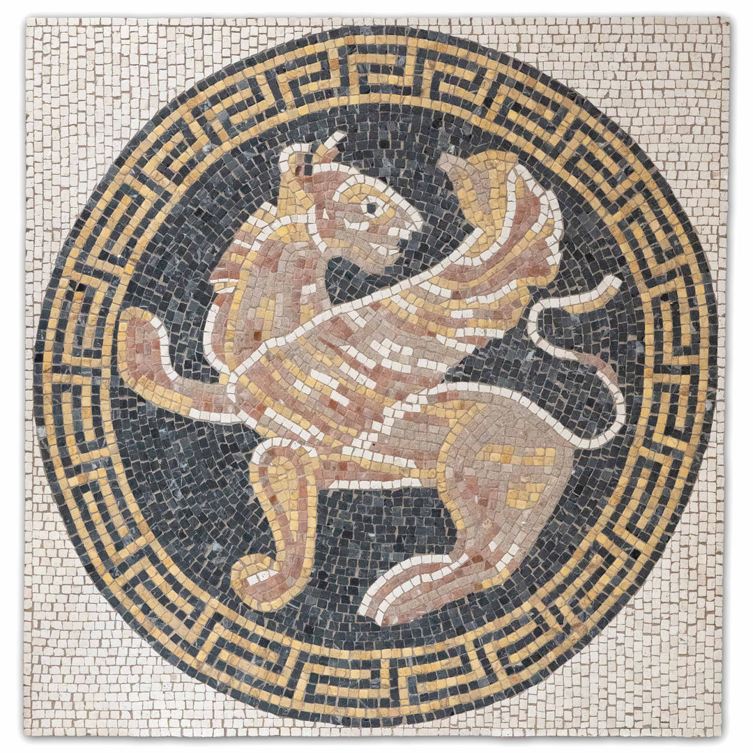 Geflügelter Löwe Marmor-Mosaik