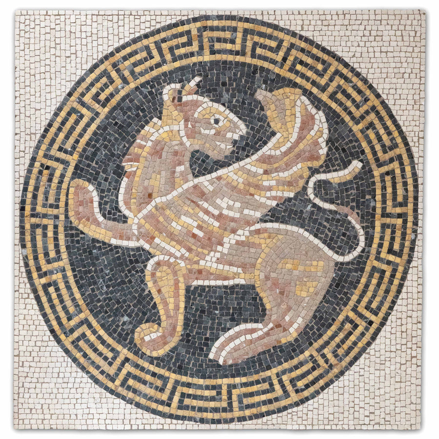 Geflügelter Löwe Marmor-Mosaik