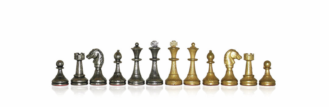 Italfama Mignon Flowery Schach und Dame Set mit Kunstlederbrett