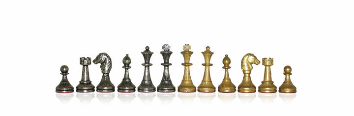 Italfama Mignon Flowery Schach und Dame Set mit Kunstlederbrett