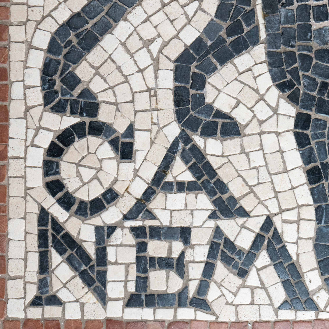 Cave Canem Marmor-Mosaik