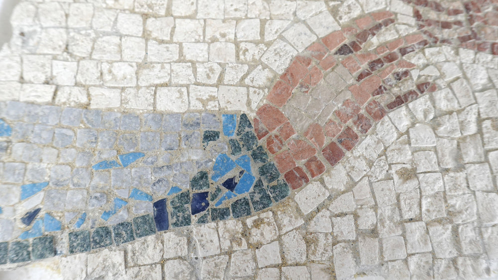 Der Goldene Apfel Marmor-Mosaik (Fragment)