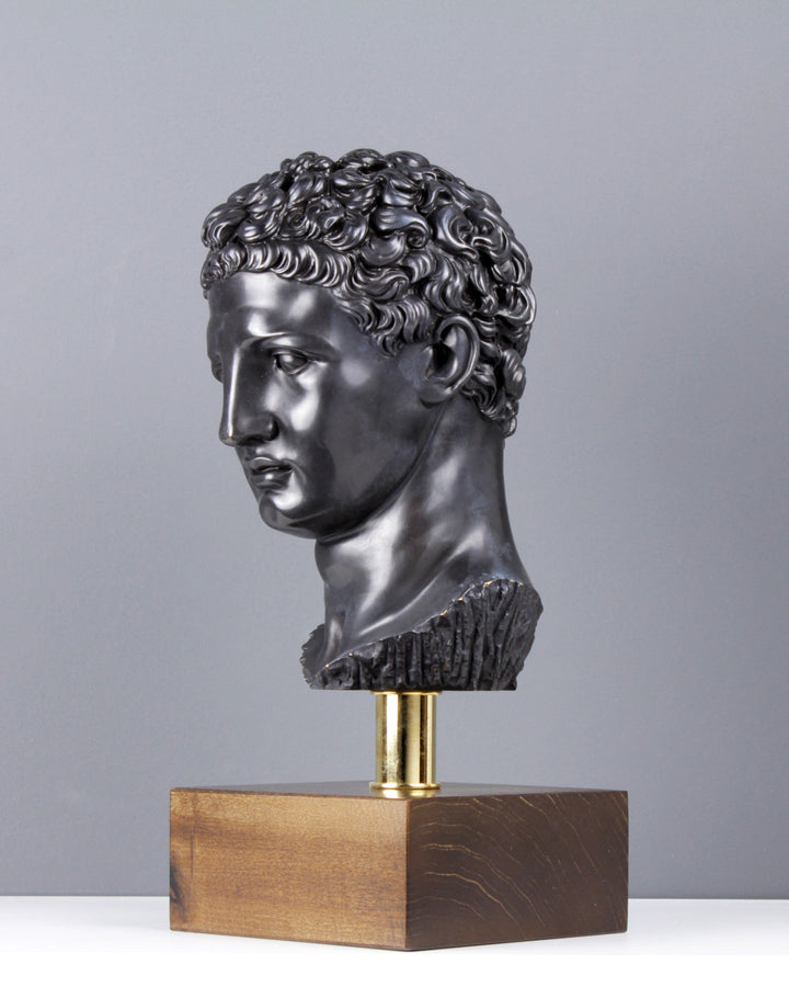 Büste des Hermes - Olympischer Gott (Bronze)
