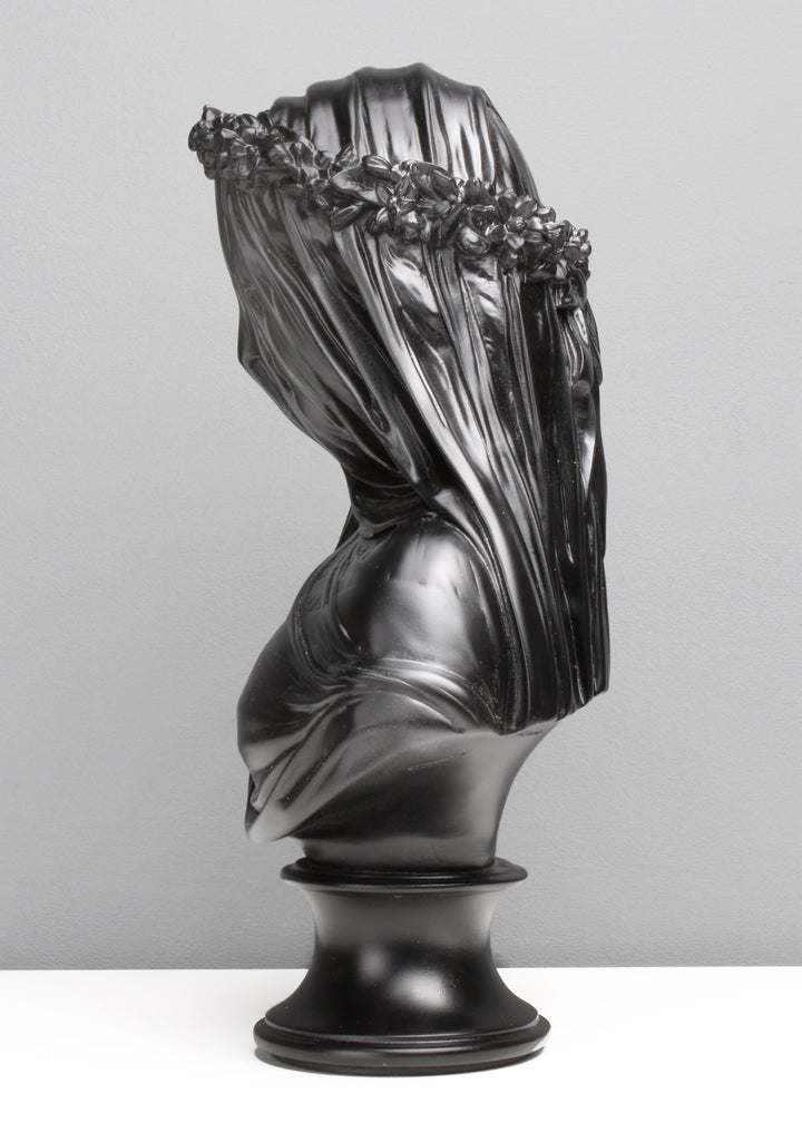 Verschleierte Dame Büste (Schwarz)