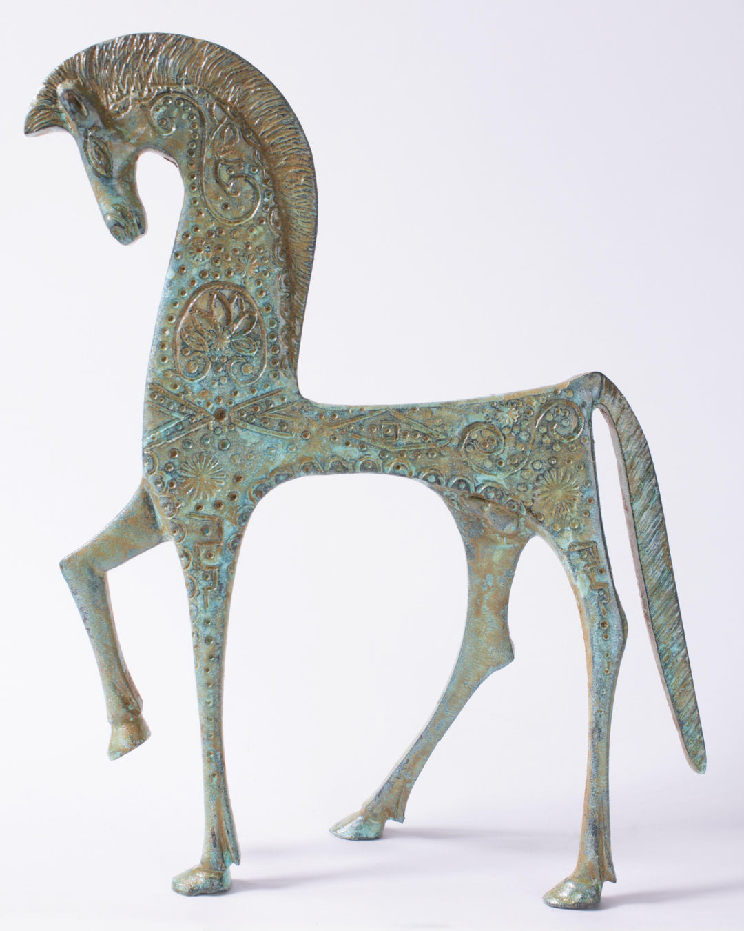 Griechisches Pferd Statue (Bronze)