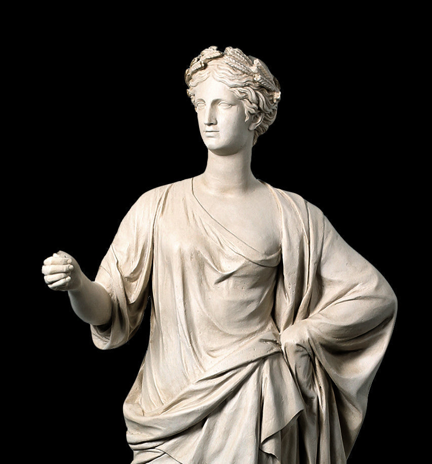Ceres mit Weizenkronen Lebensgrosse Statue (Gross)
