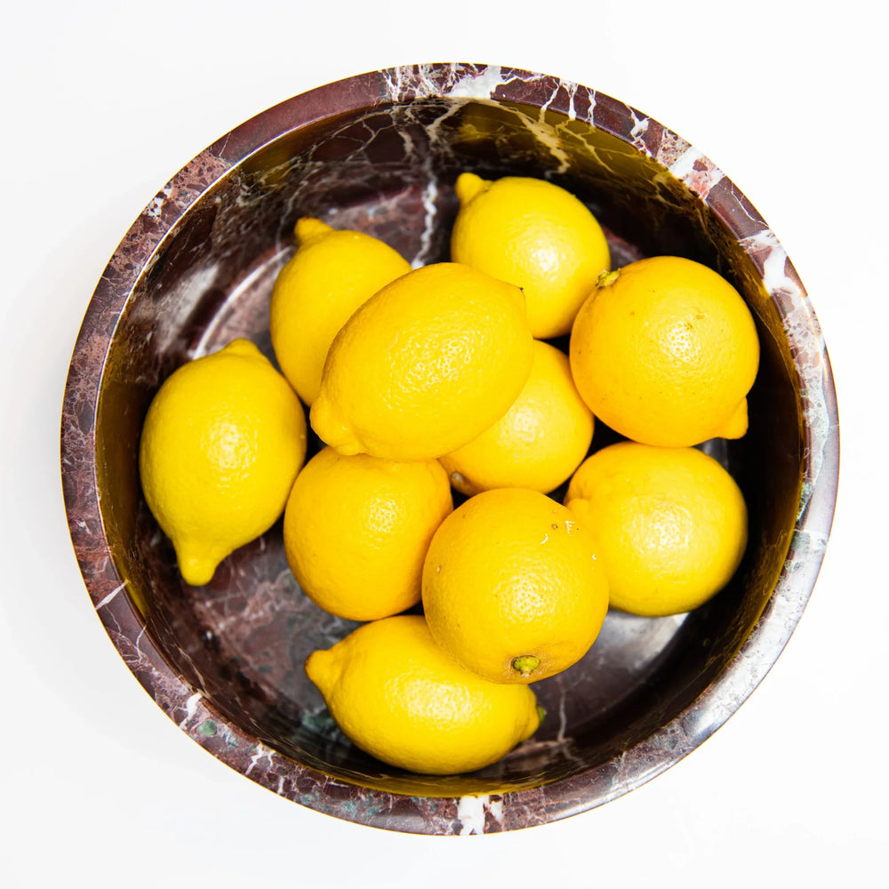 Rote Marmor Obstschale