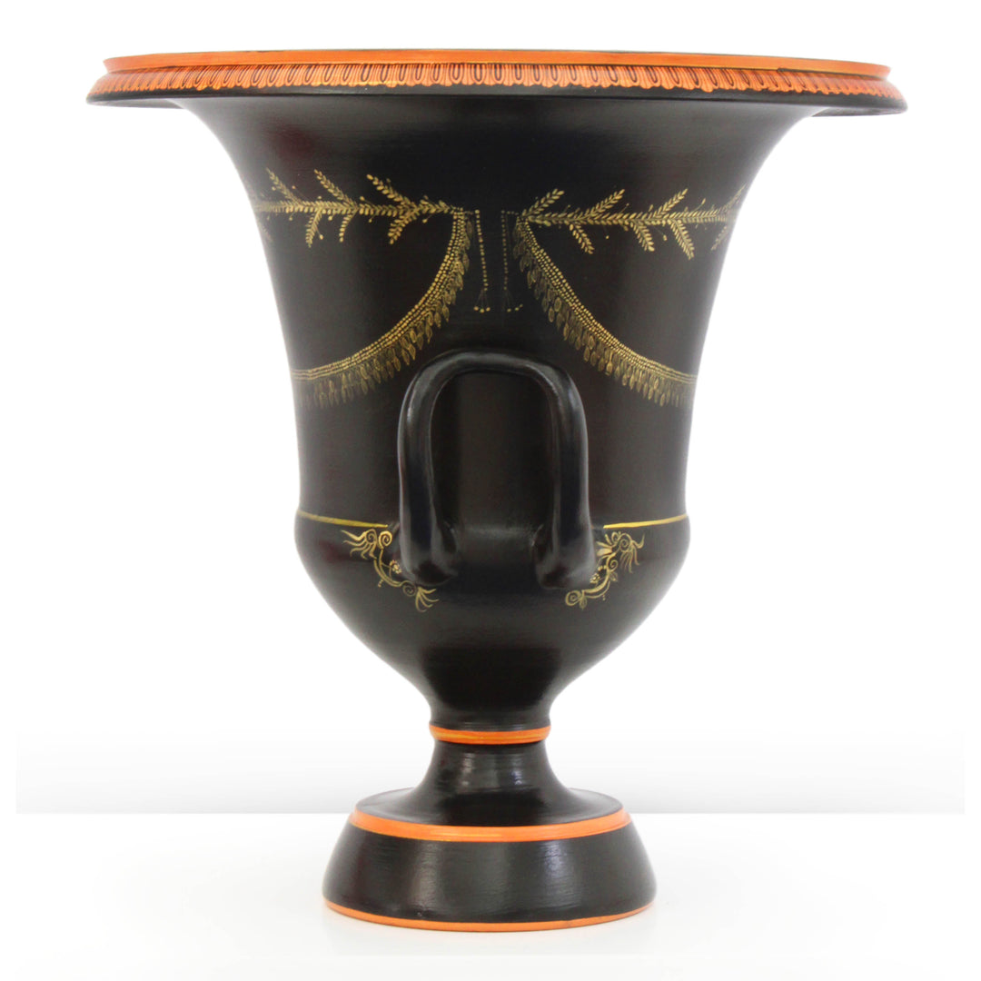 Antiker griechischer schwarzer Krater