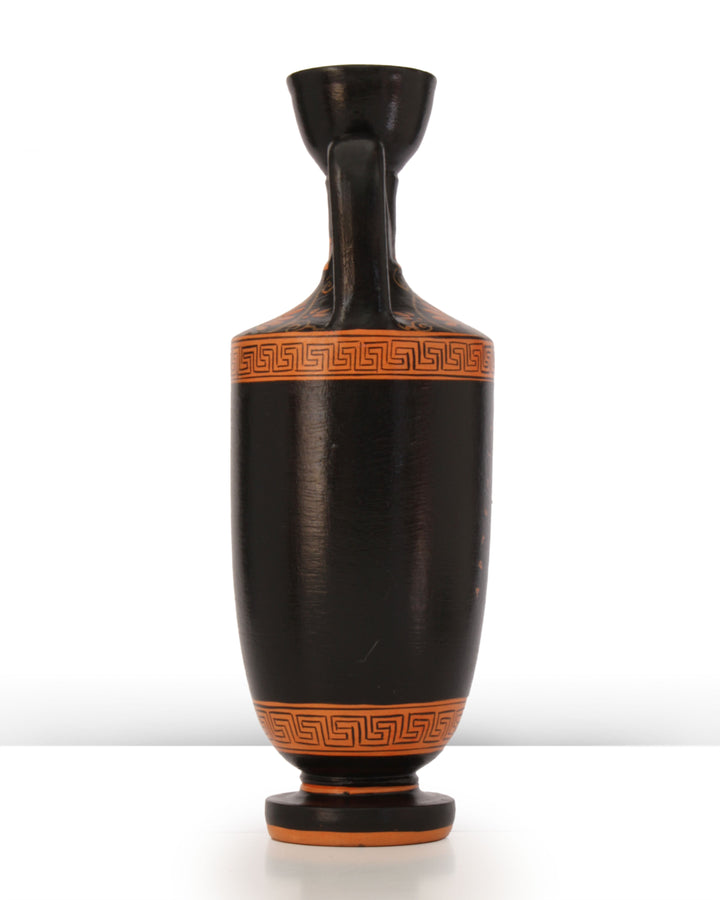 Antike griechische rotfigurige Lekythos Vase mit Artemis und Apollon
