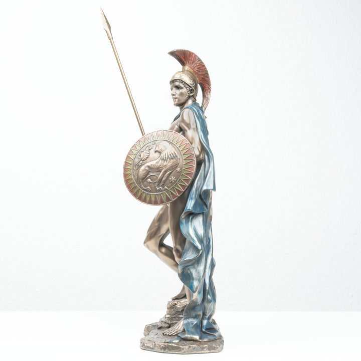 Ares Griechischer Kriegsgott (Bronzierte Skulptur aus Kunstharz)