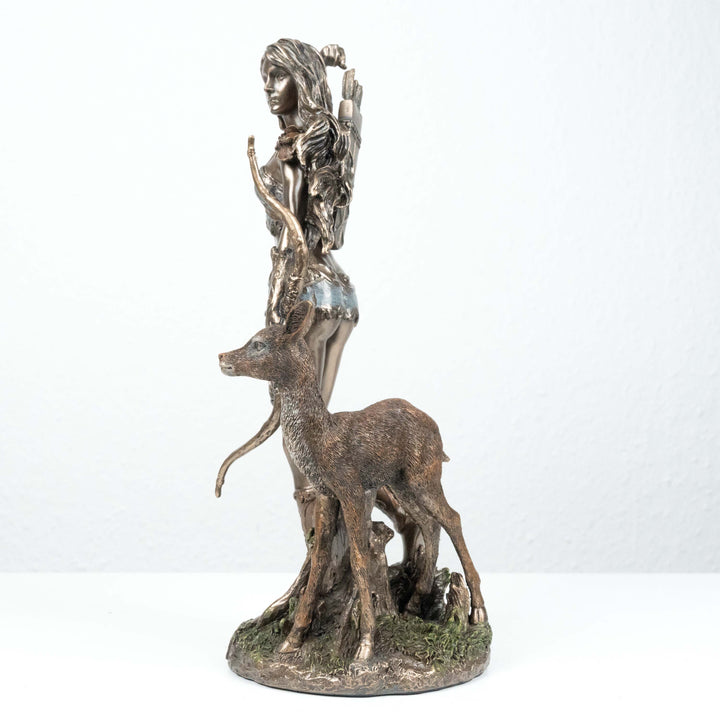 Artemis Statue Griechische Goettin der Jagd (Kaltguss-Bronze Skulptur)