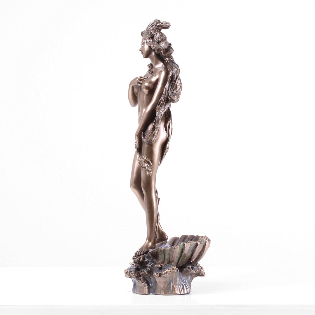 Geburt der Venus (Bronzierte Skulptur aus Kunstharz)