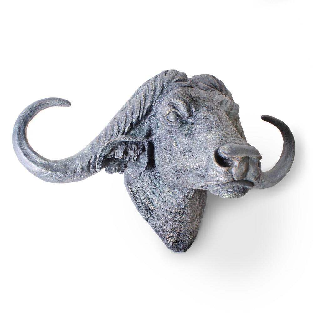 Büffelkopf Statue (Tierische Wandskulptur)