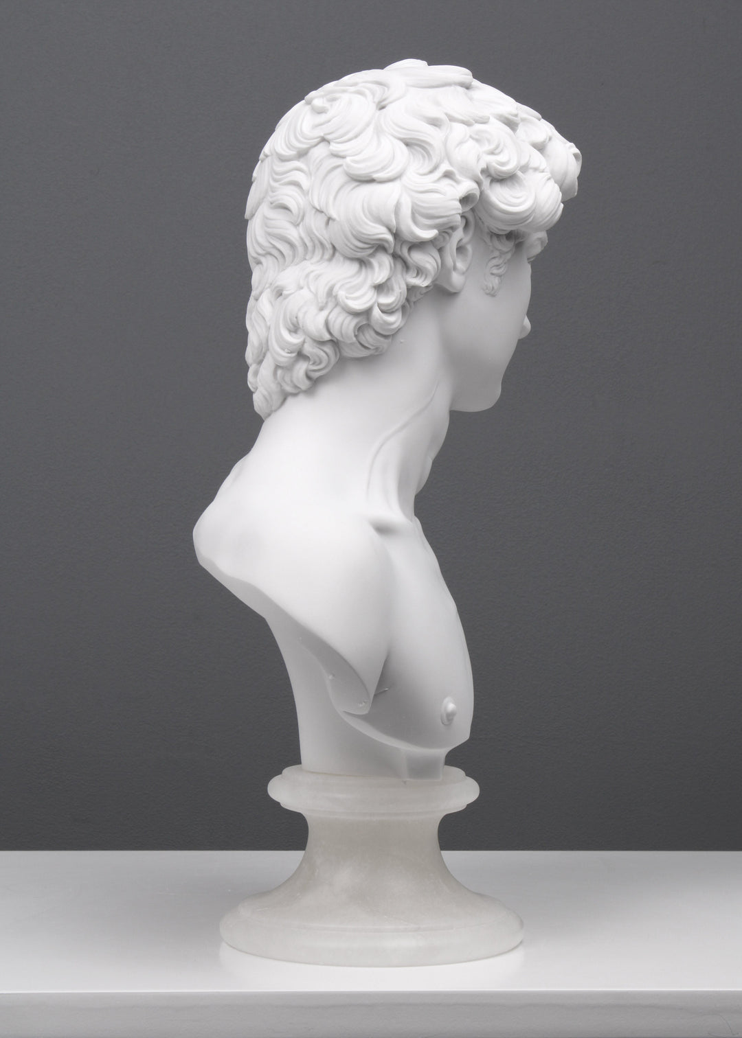 Büste von Michelangelos David Statue