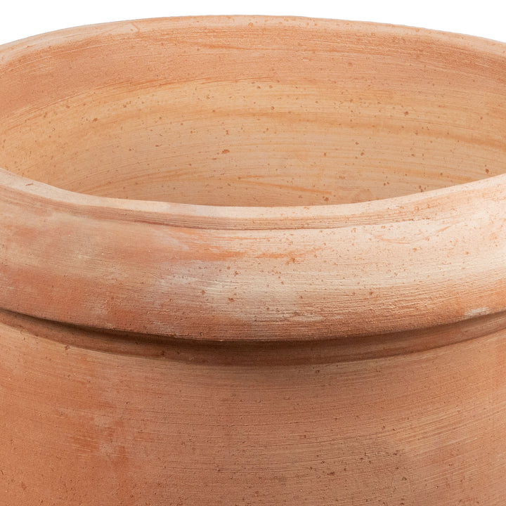 Grosser klassischer Terrakotta Pflanzkubel