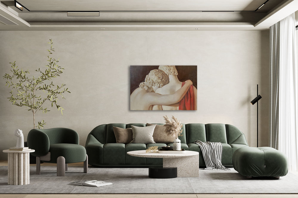 Amor und Psyche von hinten Fresko Gemälde