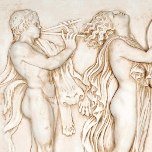 Tanz zu Ehren des Dionysos Flachrelief