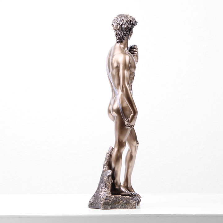 David von Michelangelo (Bronzierte Skulptur aus Kunstharz)