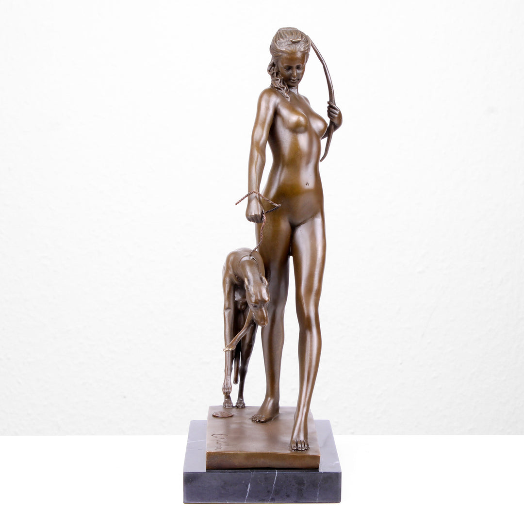 Diana Statue (Bronze, Wachsguss)
